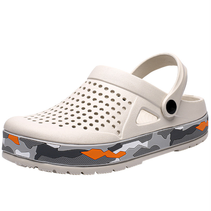 Zuecos de jardín para hombre, zapatos de agua antideslizantes, sandalias transpirables, zapatillas de ducha de playa al aire libre