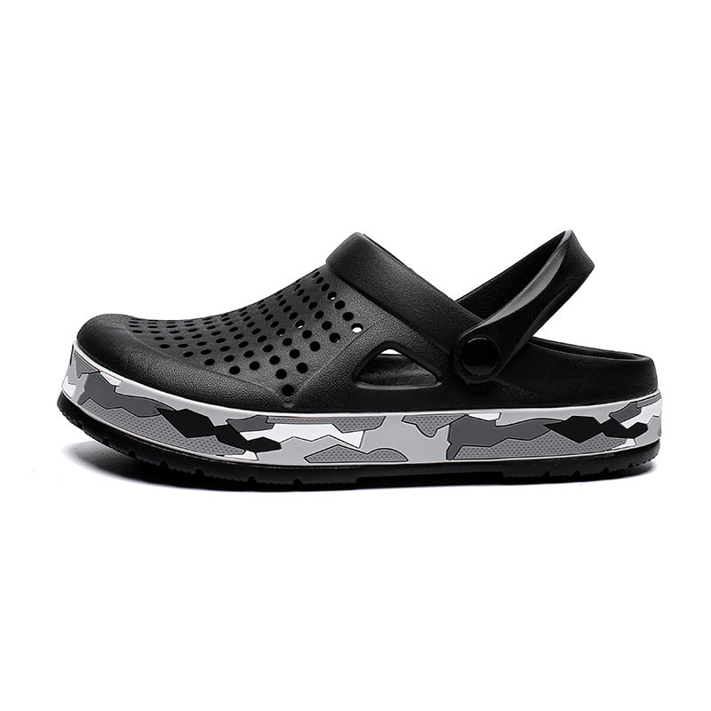 Zuecos de jardín para hombre, zapatos de agua antideslizantes, sandalias transpirables, zapatillas de ducha de playa al aire libre