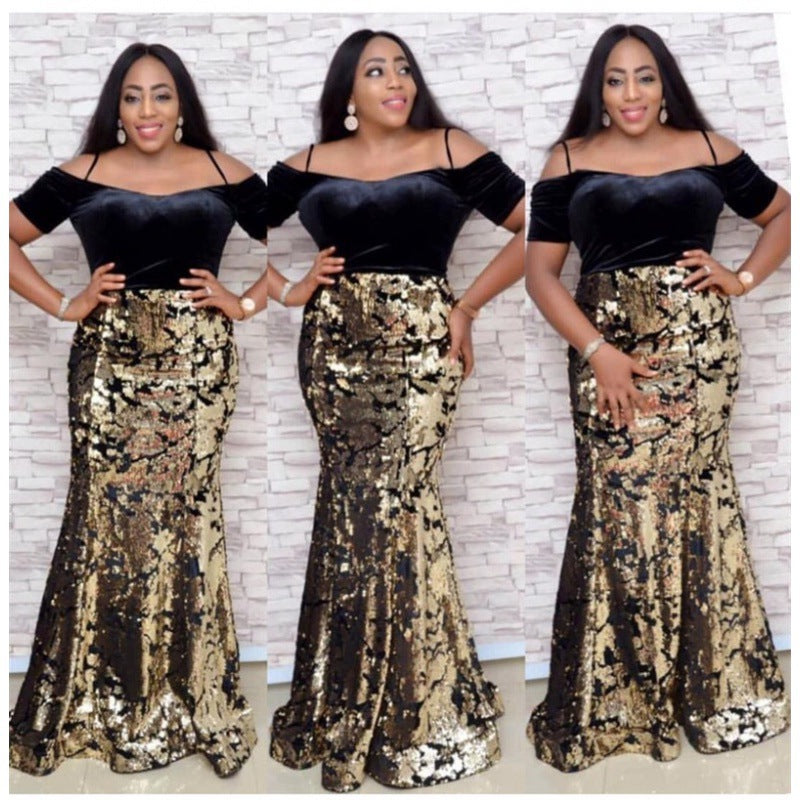 Robe de soirée à paillettes