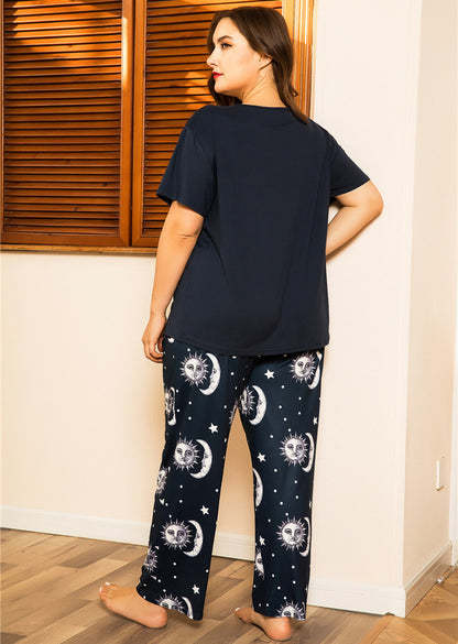 Ensemble pyjama deux pièces grande taille pour femme