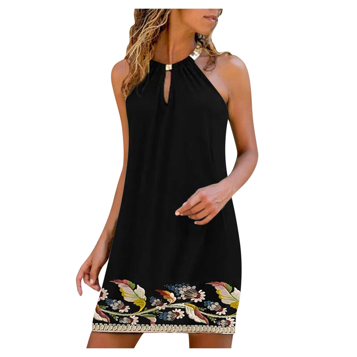 Halter Sleeveless Slim Fit Dress