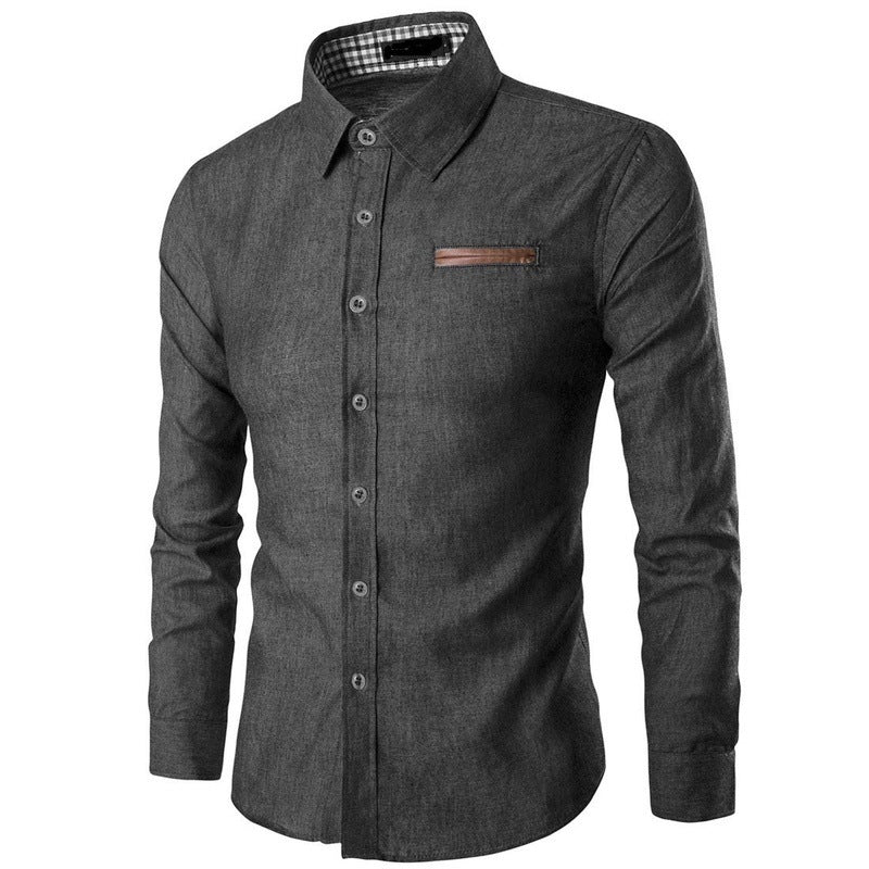 Camisa de vestir informal para hombre