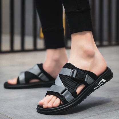 Sandalias de malla casuales transpirables de moda para hombres