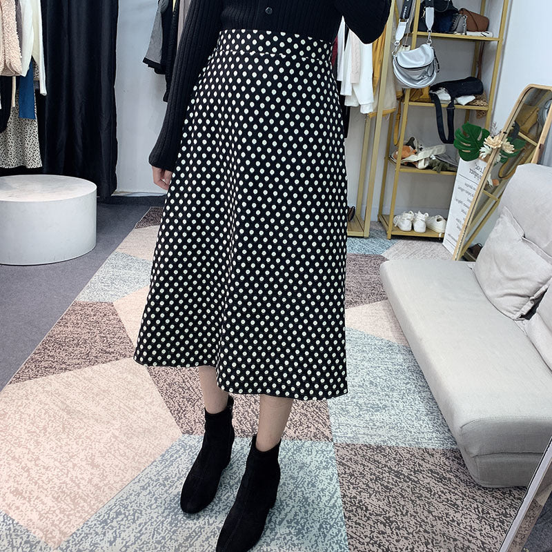 Polka dot skirt