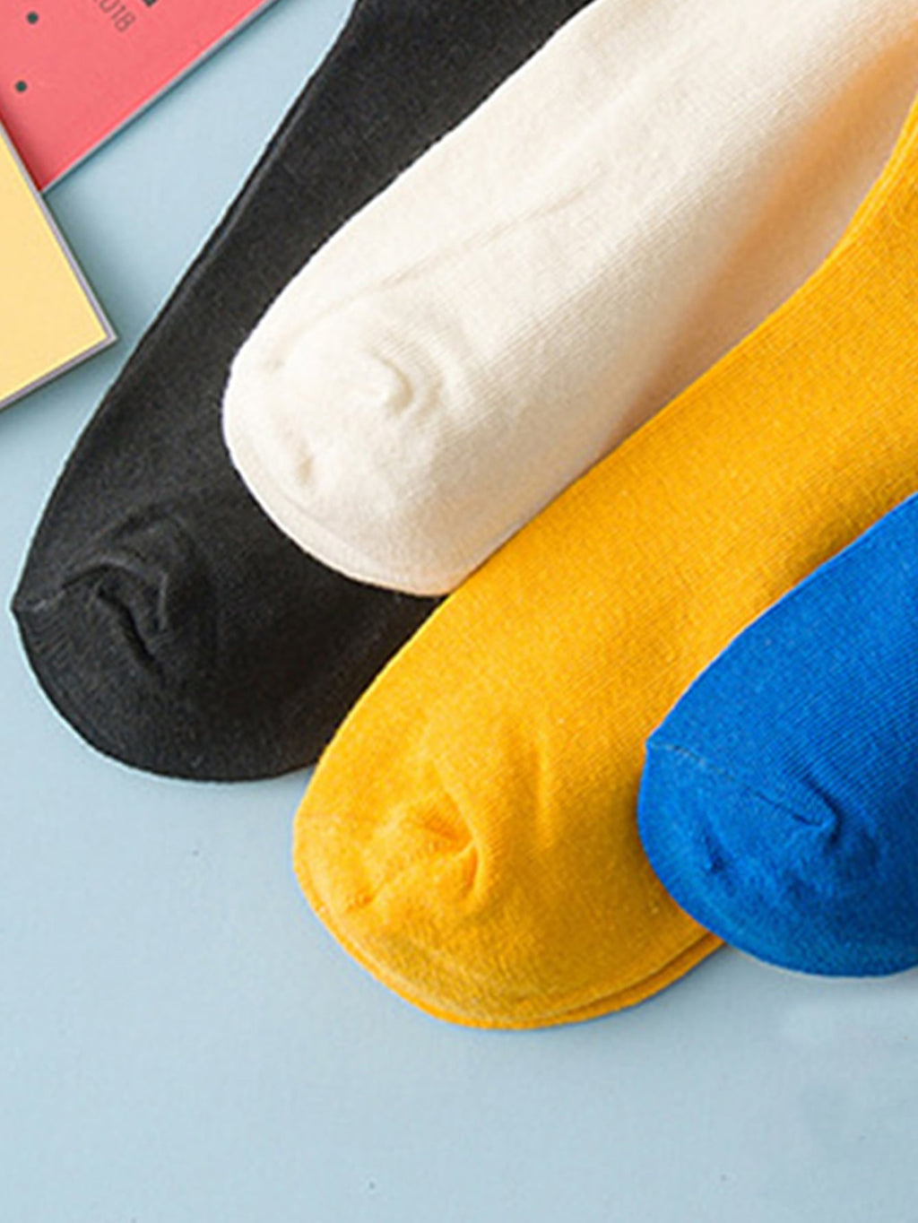 4pairs Men Letter Graphic Crew Socks