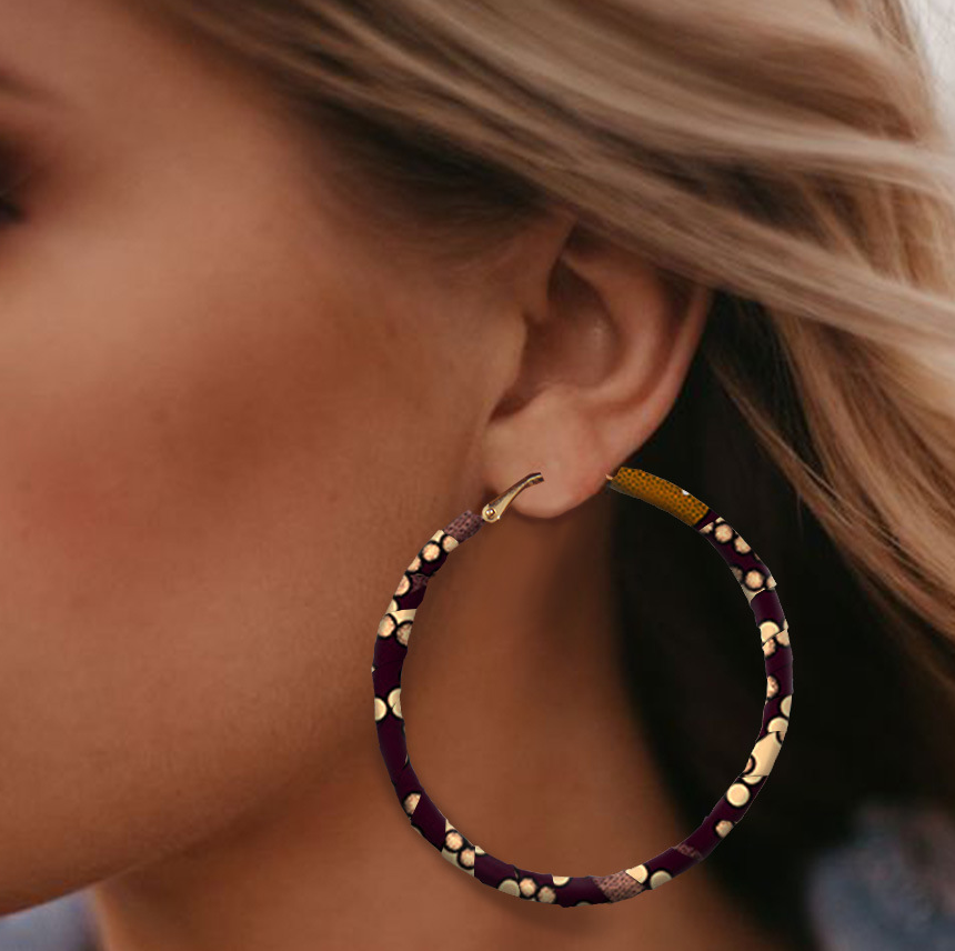 Tie-Dye Print Earring