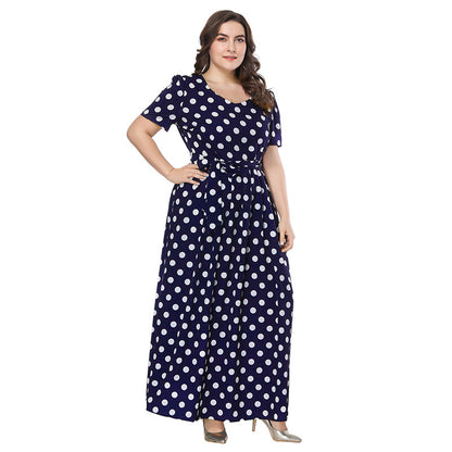 Robe à pois pour femme