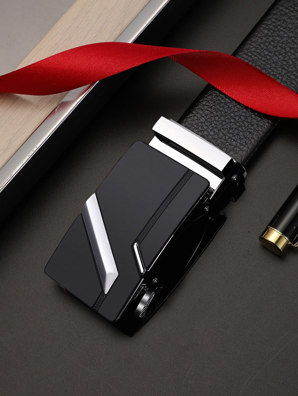 Cinturón de hebilla automática para hombre