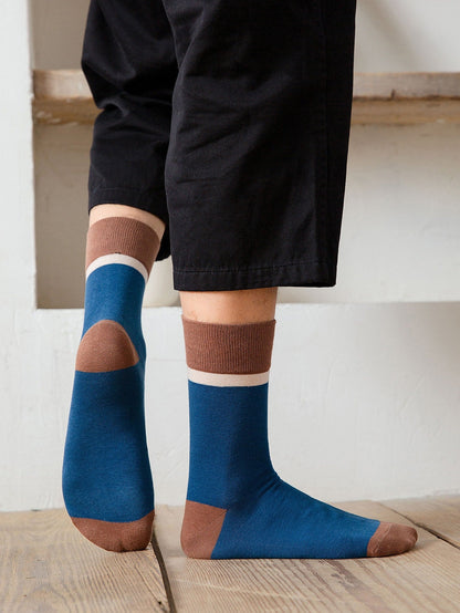 7 pares de calcetines de hombre Colorblock Crew