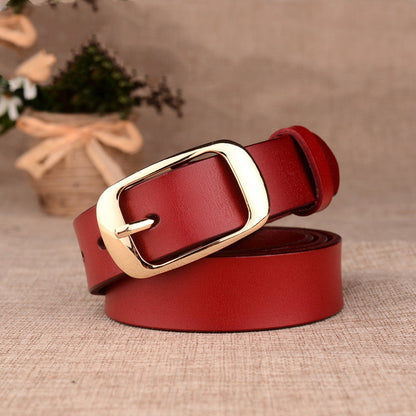 Ladies leather belt