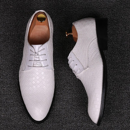 Zapatos estilo Oxfords formales y de negocios para hombres 