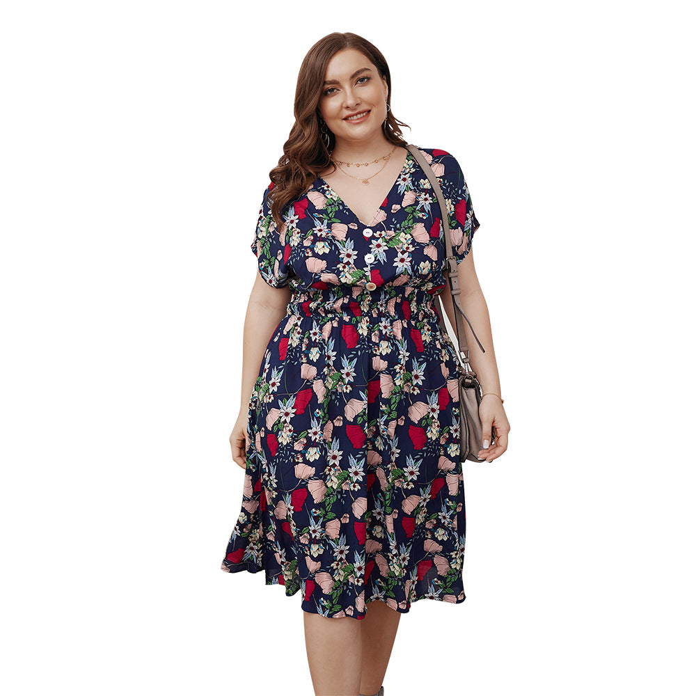 Robe Imprimée Grande Taille Femme