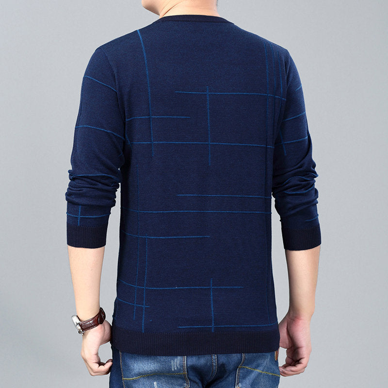 T-shirt à capuche et col rond à manches longues pour homme