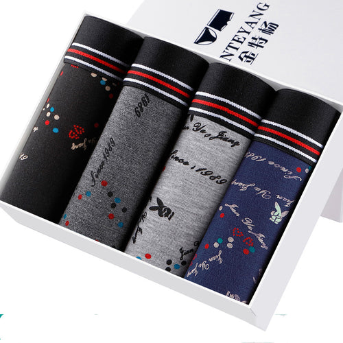 Sous-vêtement modal pour hommes en pur coton aux quatre coins respirant