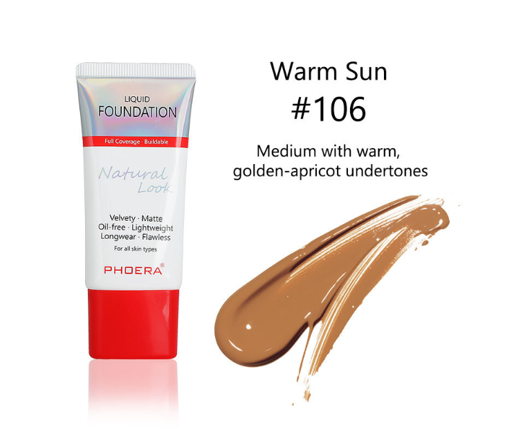 PHOERA Matte, Silky, Tube Liquid Foundation