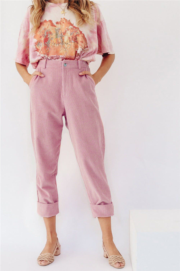 Pantalons pour femmes à la mode décontractée de printemps