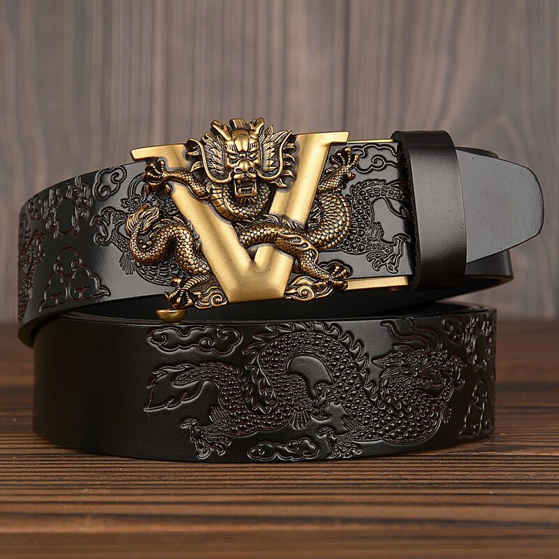 Ceinture automatique en cuir de vachette