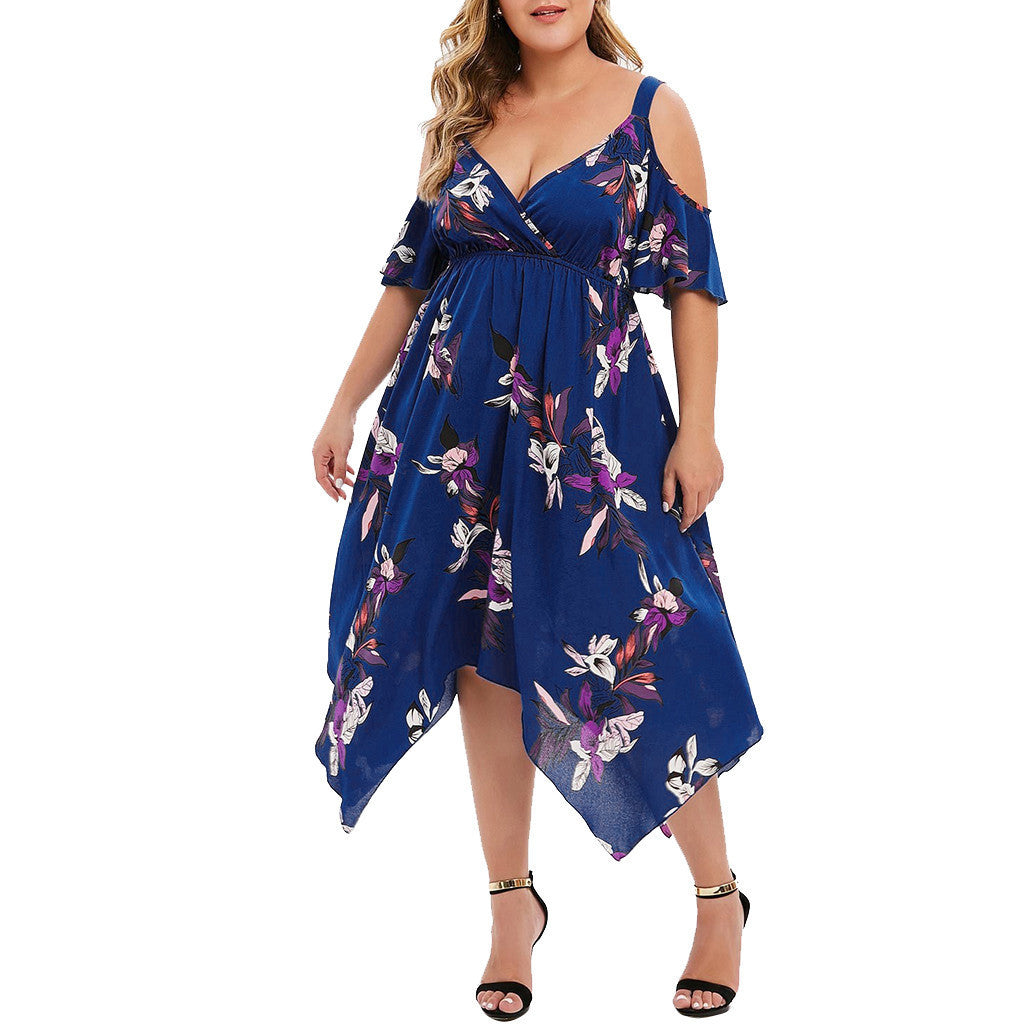 Robe slim en mousseline imprimée à bretelles