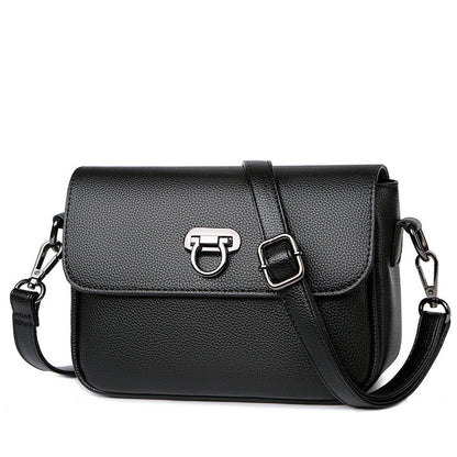 Fashion Leather Messenger Shoulder Small Square Bag