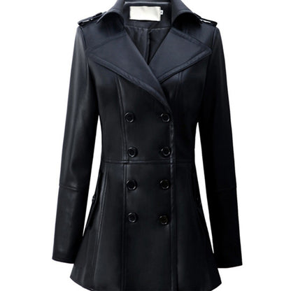 Women Mid-length Large Swing Coat