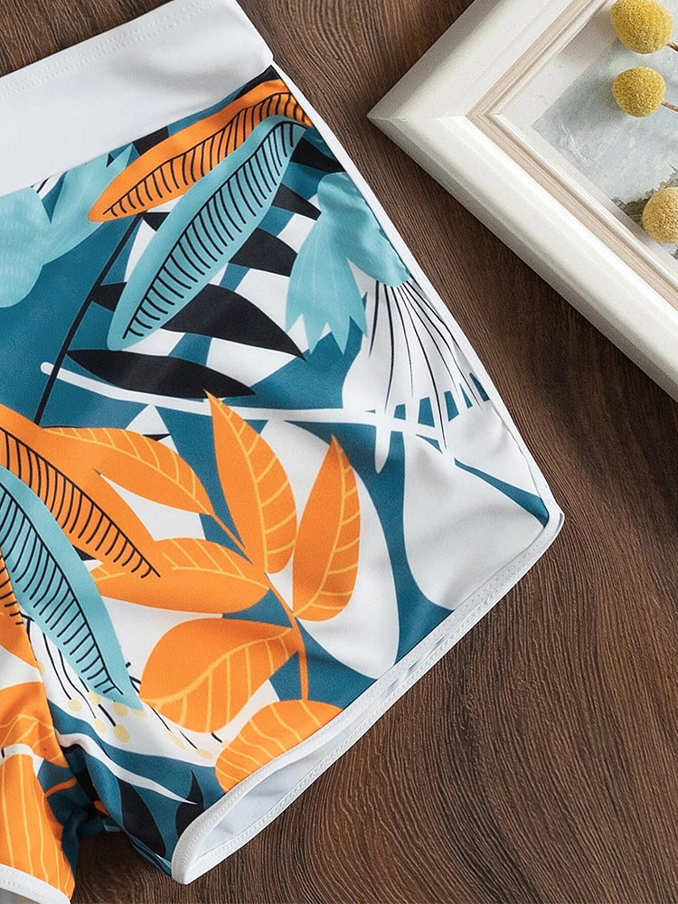 High Waist Women Summer Bathing Suit Bikini Set