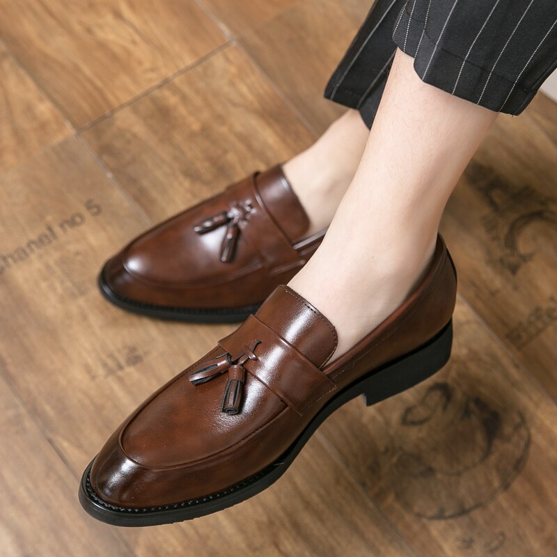 Spring Fashion Men Party And Wedding Loafers Italian Style Shoes