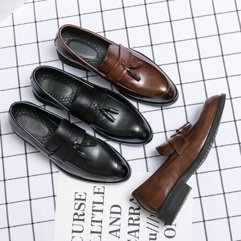 Printemps Mode Hommes Fête Et Mariage Mocassins Chaussures De Style Italien