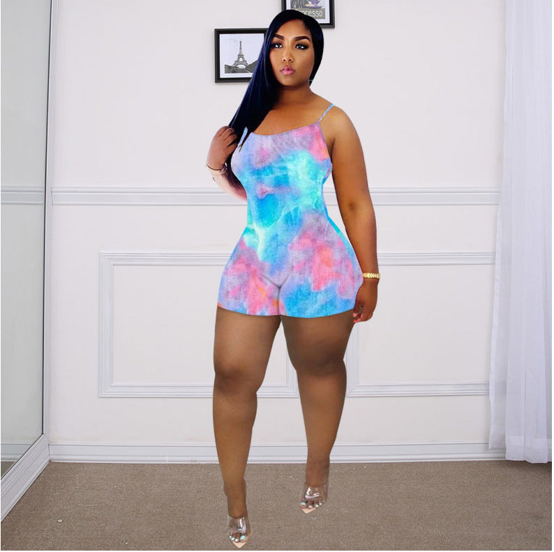 Mono de tirantes de chaleco de color degradado