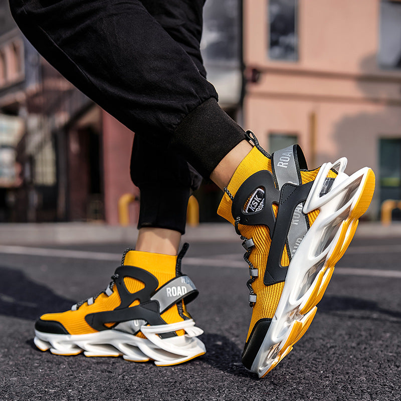 Baskets de mode tissées volantes pour hommes 