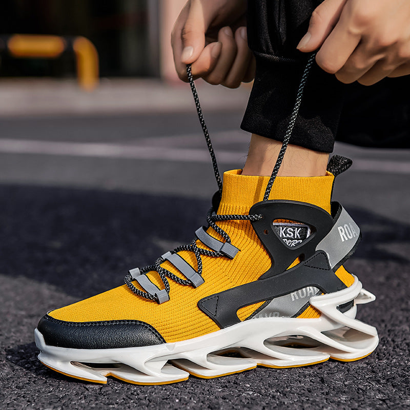 Baskets de mode tissées volantes pour hommes 