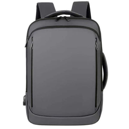 Mochila impermeable multifuncional para computadora de negocios con carga USB