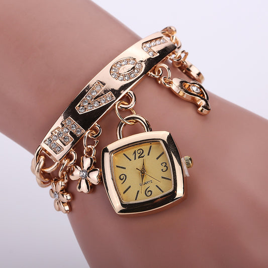 Reloj de pulsera de aleación para mujer