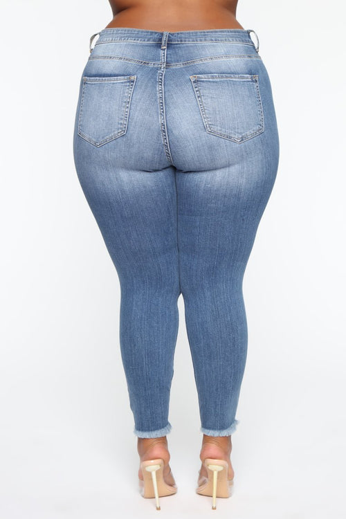 Jeans stretch déchirés pour femmes