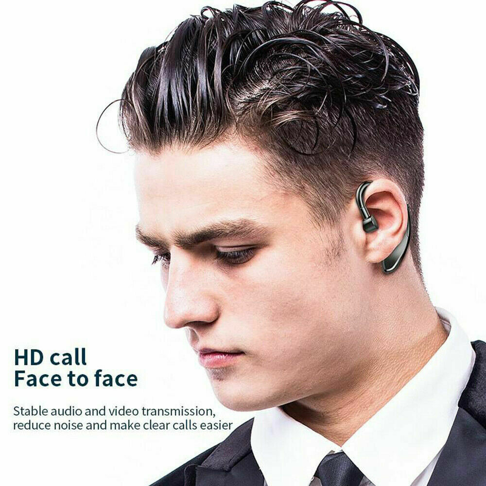 Bluetooth 5.0 Earpiece  Wireless Headset Earbuds Noise Cancelling