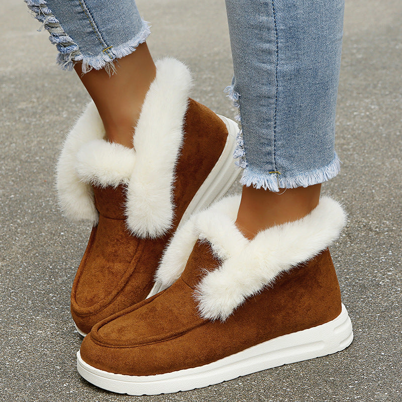 Women Plush Fur Ankle Boots
