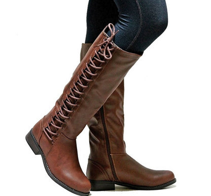 Botas de mujer con cordones