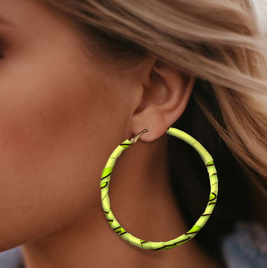 Tie-Dye Print Earring