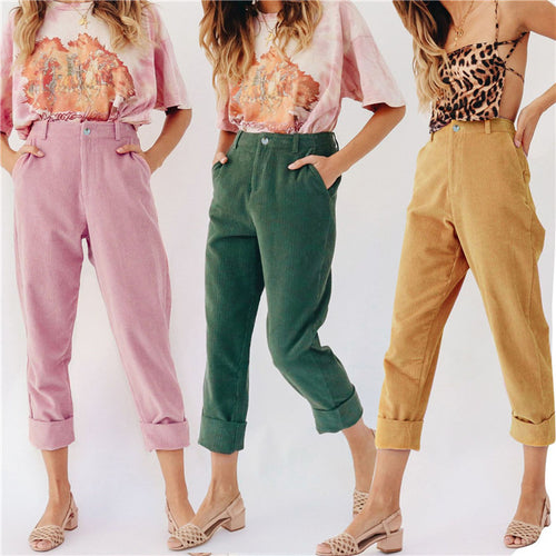 Pantalons pour femmes à la mode décontractée de printemps