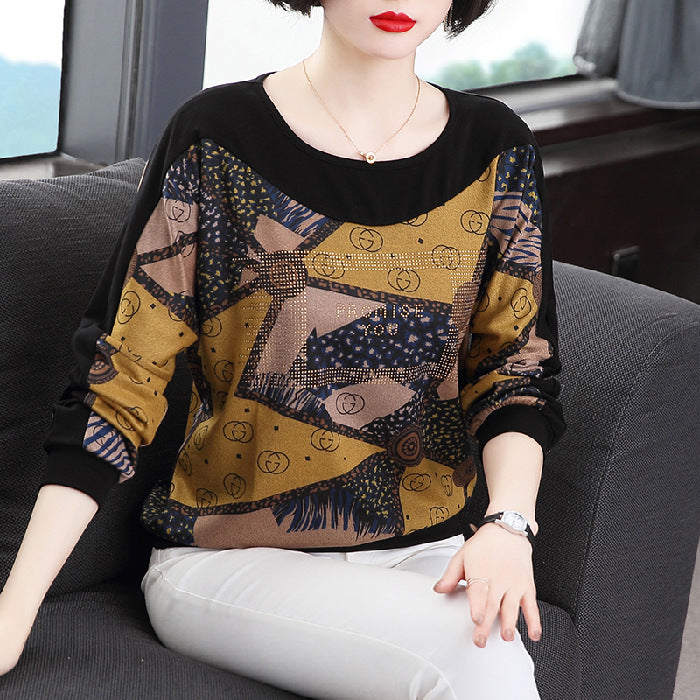 Women's Fashion Loose Long Sleeve Bottoming Shirt Top