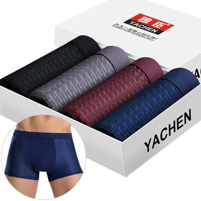 Boxer en maille soyeuse