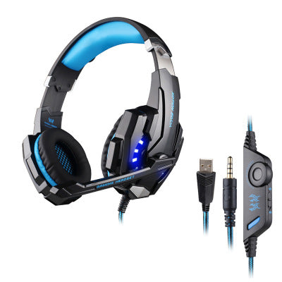 Casque de jeu G9000 avec microphone 3.5 + casque monotrou USB pour PS4