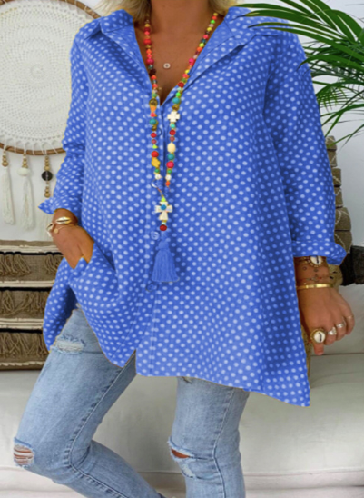 Beautiful Loose Long-Sleeved Blouse