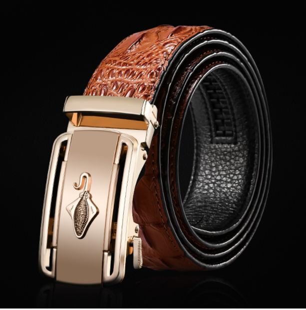 Ceinture Homme Cuir Véritable Boucle Automatique
