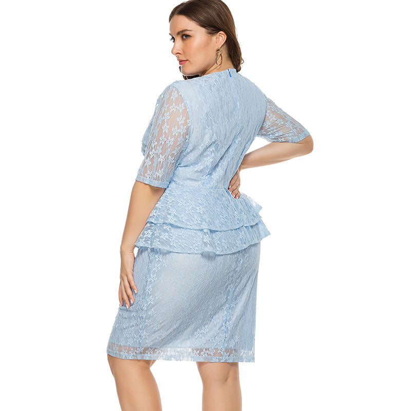 Femmes Pleine Dentelle Robe