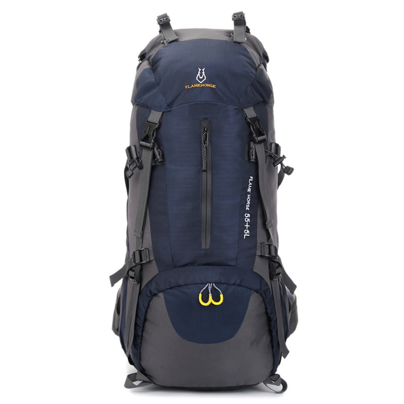 Mochila de viaje impermeable de nailon de gran capacidad para montañismo