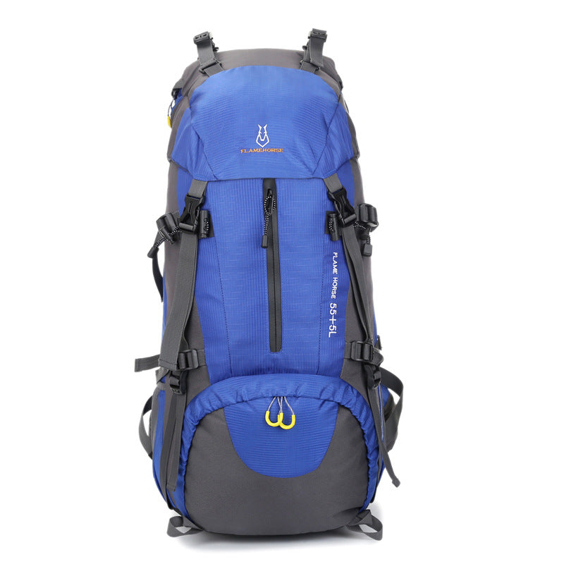 Mochila de viaje impermeable de nailon de gran capacidad para montañismo