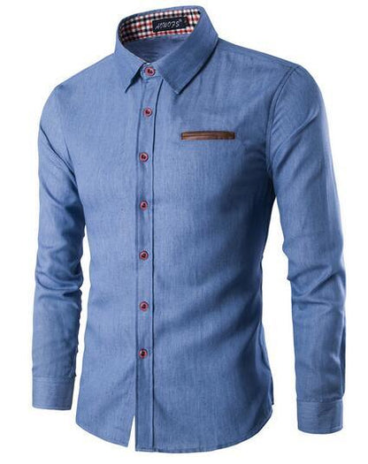 Camisa de vestir informal para hombre