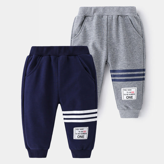 Boys' sweatpants 2021 autumn new Korean version