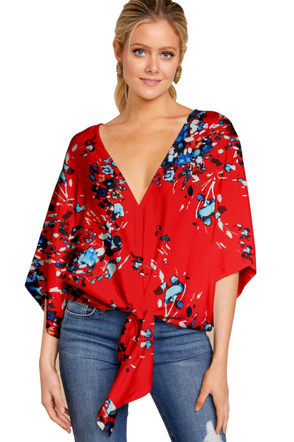 Women V Neck Blouse