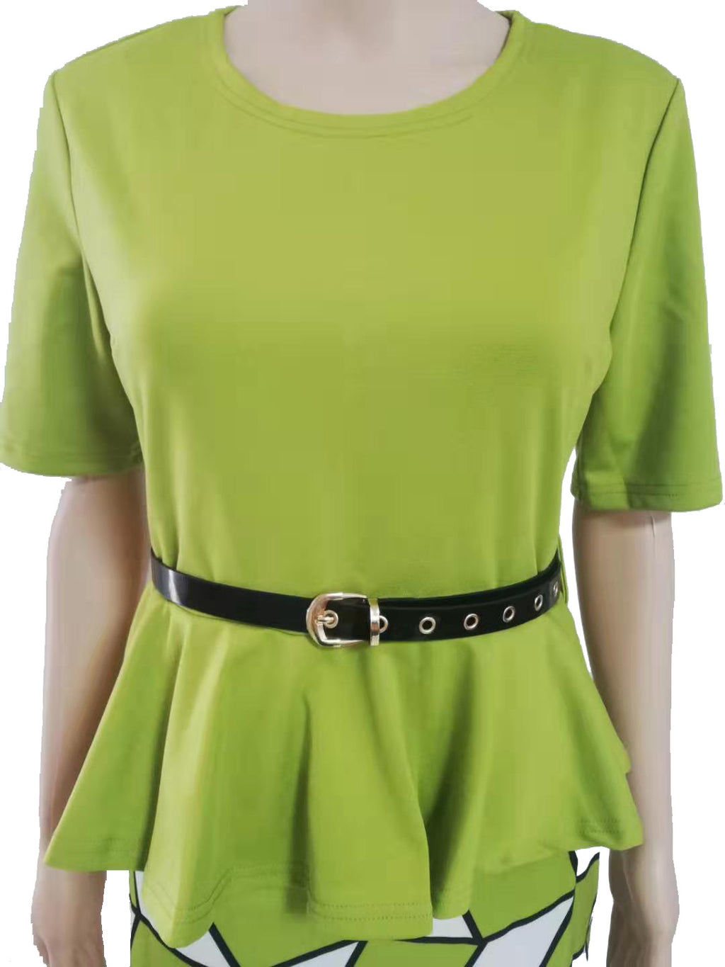 Robe à la hanche imprimée à volants